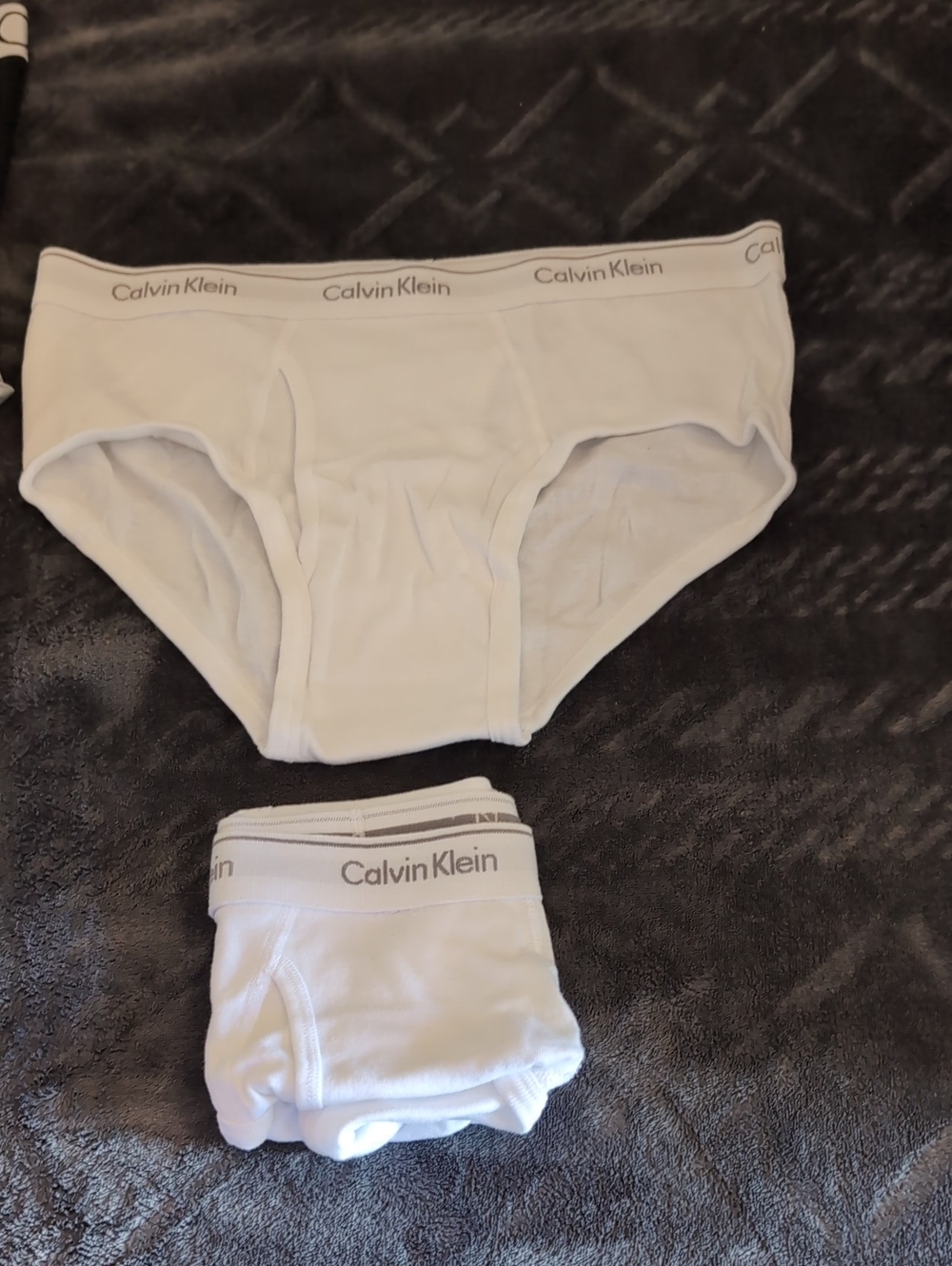 Calvin Klein White Men’s Cotton Briefs with Logo Waistband